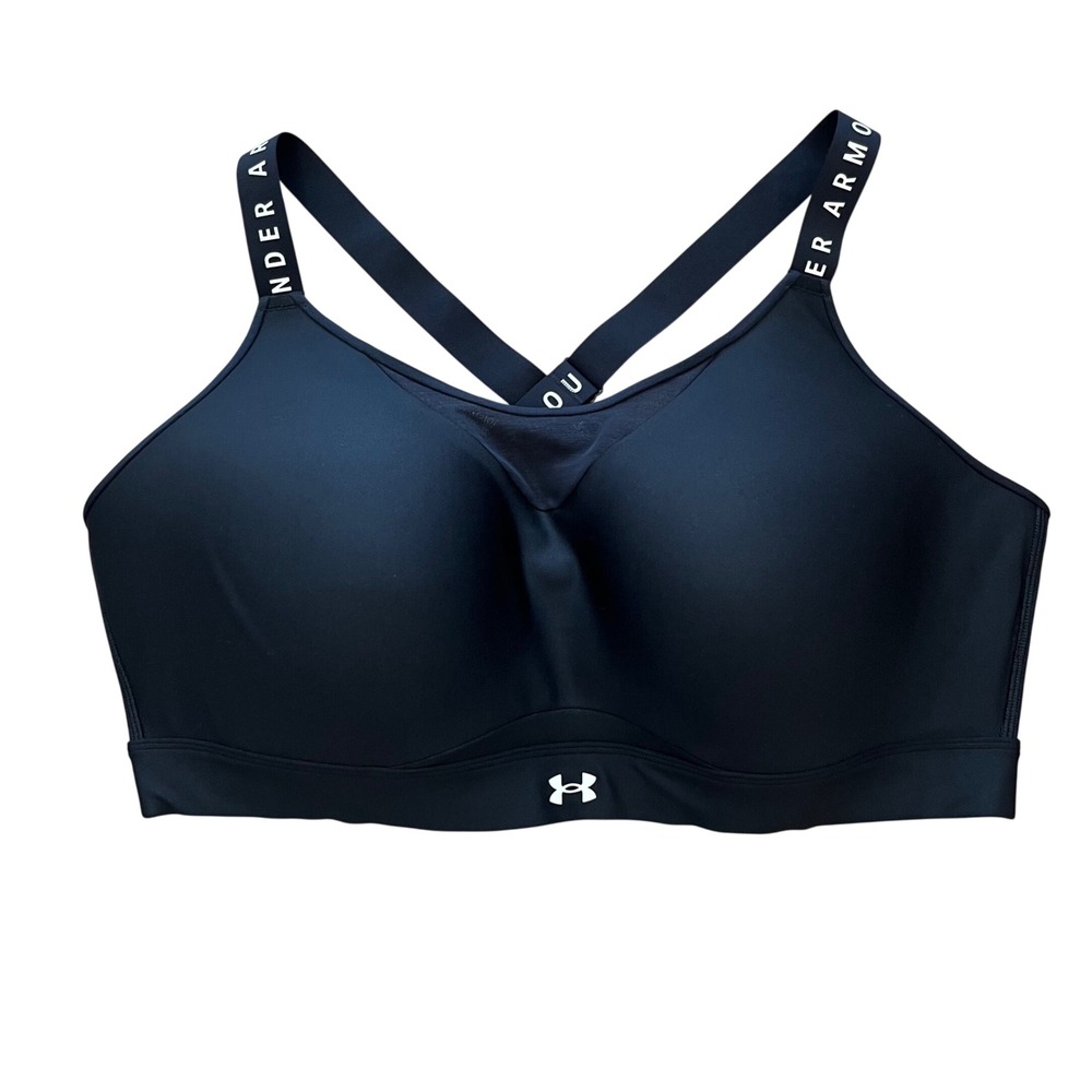 Under Armour Infinity High Sports Bra Black High Impact 1353942 Plus Size 3X NWT